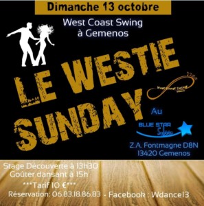 Westie Sunday : West Coast Swing au Saloon de Gemenos @ Blue star saloon | Les Pennes-Mirabeau | Provence-Alpes-Côte d'Azur | France